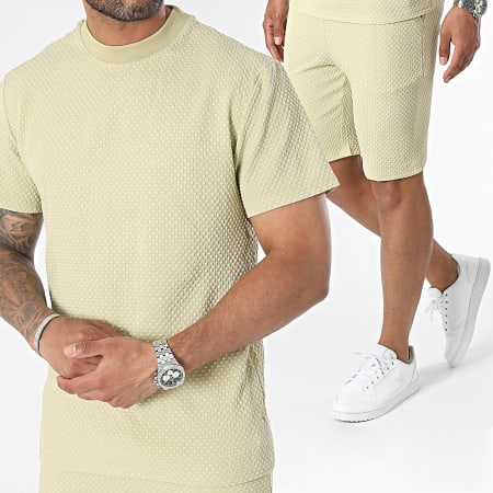 Classic Series - Conjunto de camiseta y pantalón corto verde caqui claro