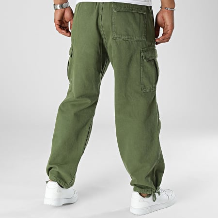 2Y Premium - Pantaloni Cargo Jean verdi