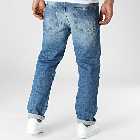 2Y Premium - Jeans blu in denim dal taglio regolare
