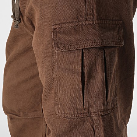 2Y Premium - Pantalon Cargo Jean Marron