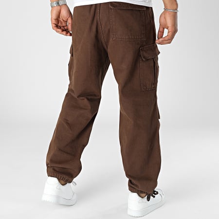 2Y Premium - Pantaloni Cargo Jean marroni