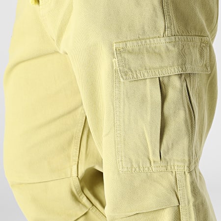 2Y Premium - Pantalón cargo vaquero verde claro