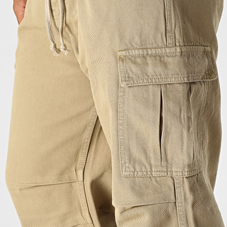 2Y Premium - Pantalon Cargo Jean Camel