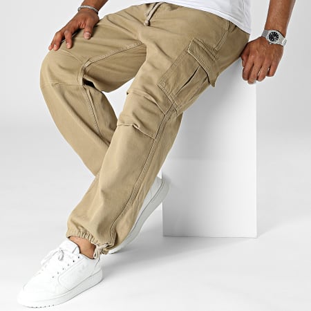 2Y Premium - Pantaloni Cargo in cammello