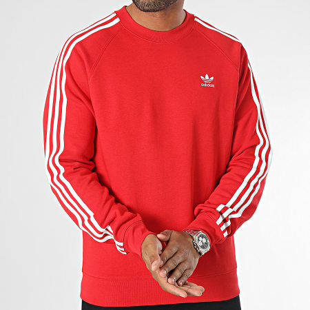 Adidas Originals - Felpa girocollo a 3 strisce IM4508 Rosso