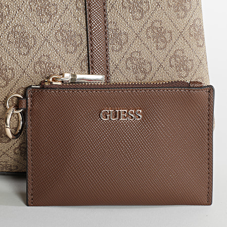 Guess - Lote Bolso Mujer Y Embrague HWESG8 Beige Marrón