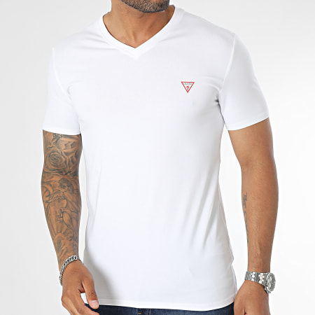 Guess - Tee Shirt Slim M2YI32-J1314 Blanc