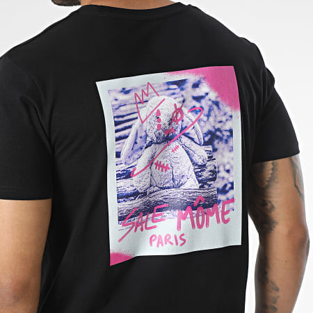 Sale Môme Paris - Tee Shirt Lapin Pola Noir