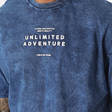 Classic Series - Tee Shirt Bleu Marine Chiné