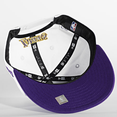 New Era - Casquette Snapback 9Fifty Crown Team Los Angeles Lakers Violet Blanc