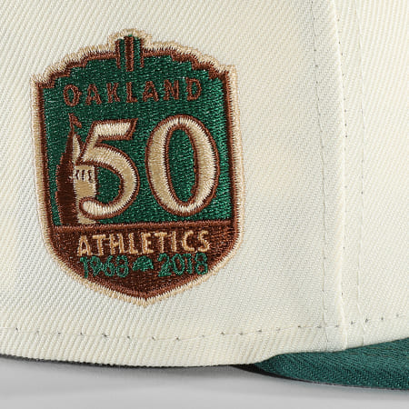 New Era - Casquette Fitted 59Fifty Camp Oakland Athletics Vert Beige