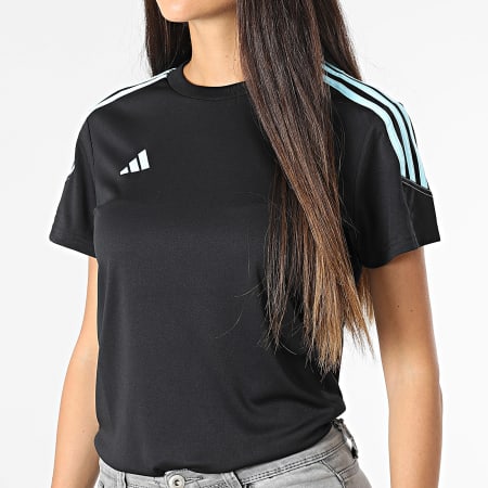 Adidas Sportswear - Maglietta da donna Tiro 23 IL7120 a righe nere
