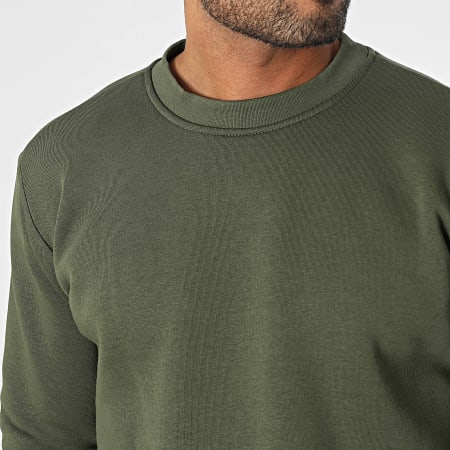 Black Industry - Ensemble Sweat Crewneck Et Pantalon Jogging Vert Kaki