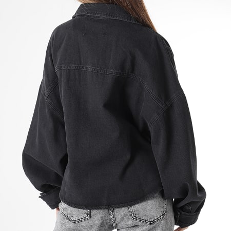 Calvin Klein - Veste Jean Crop Femme 2113 Noir - LaBoutiqueOfficielle.com