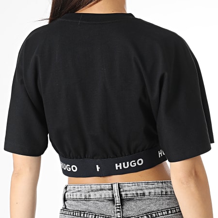 HUGO - Tee Shirt Crop Femme Dalexi 50493192 Noir