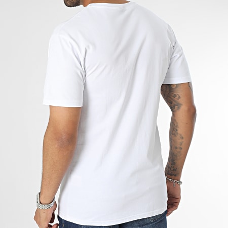 John H - Tee Shirt Poche Blanc Beige
