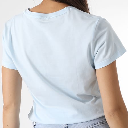 Puma - Camiseta Essential Logo para mujer 586775 Azul claro