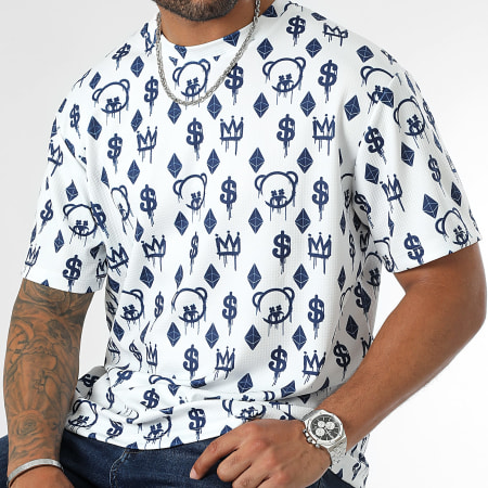 Teddy Yacht Club - Camiseta Oversize Large Lifestyle Maison De Couture 0054 Blanca