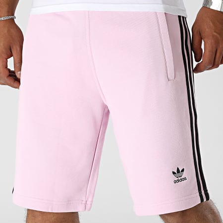 Adidas Originals - Short Jogging A Bandes 3 Stripes IM0411 Rose Noir