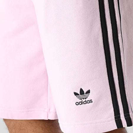 Adidas Originals - Short Jogging A Bandes 3 Stripes IM0411 Rose Noir