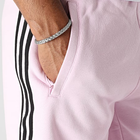 Adidas Originals - Pantaloncini da jogging 3 Stripes IM0411 Rosa Nero