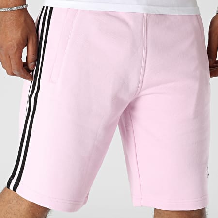 Adidas Originals - Pantalón Corto 3 Rayas IM0411 Rosa Negro