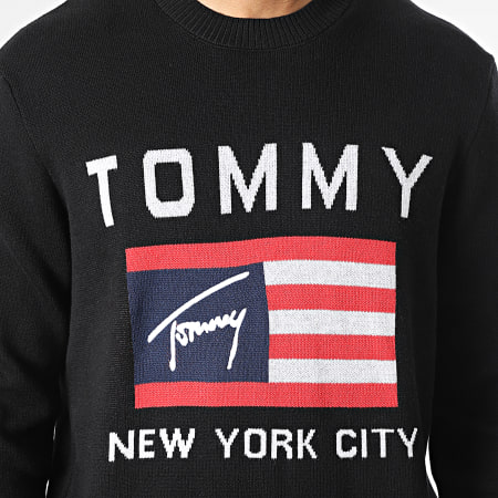 Tommy Jeans - Relax Athletic Flag Sudadera 7156 Negro