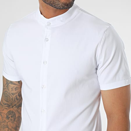 Chemisette Manches Courtes Blanche Redmond du 2XL au 6XL