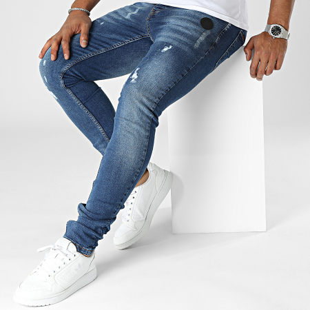Zelys Paris - Jeans regolari in denim blu