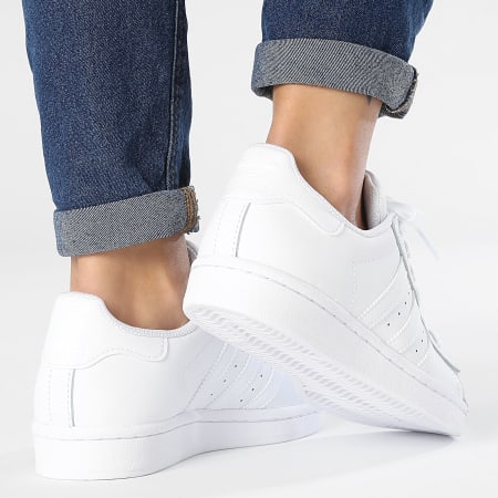 Adidas white superstars womens clearance