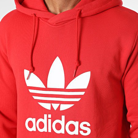 Adidas Originals - Sweat Capuche Trefoil IM4497 Rouge