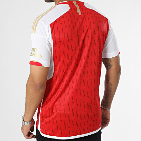Adidas Performance - Camiseta de fútbol a rayas rojas y blancas del Arsenal FC HR6929