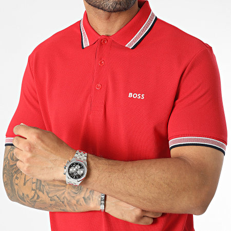 BOSS - Polo Manches Courtes Paddy 50468983 Rouge
