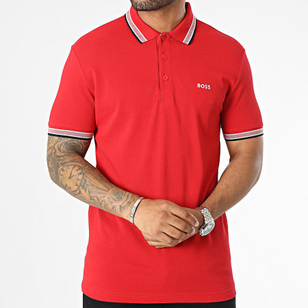 BOSS - Polo Manches Courtes Paddy 50468983 Rouge