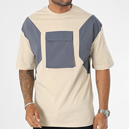 Classic Series - Tee Shirt Poche Beige Gris