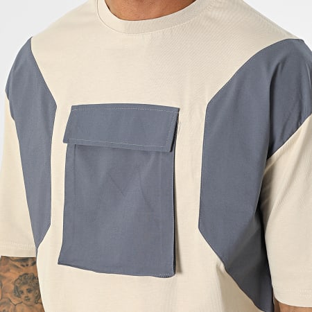 Classic Series - Grijs Beige Pocket Tee Shirt