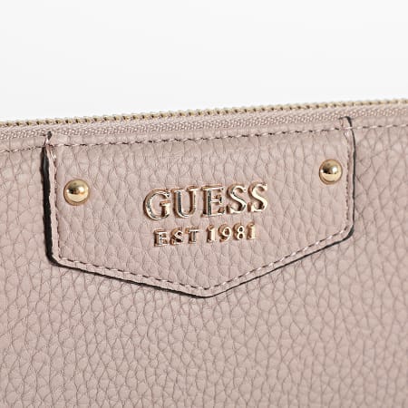 Portefeuille Porte-monnaie GUESS En Cuir Synthétique Bronze - Style Sac Porté épaule, Neuf Avec étiquette