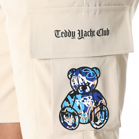 Teddy Yacht Club - Short Cargo Art Series Blue Beige