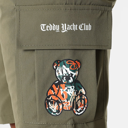 Teddy Yacht Club - Art Series Cargo Shorts Naranja Verde Caqui
