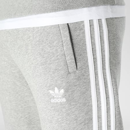 Adidas Originals - Pantalón de chándal 3 rayas IA4795 Gris jaspeado