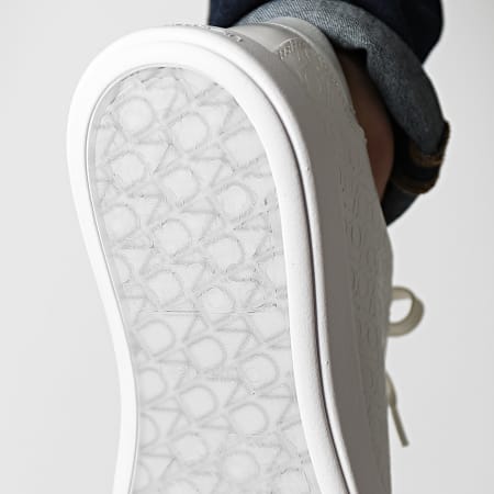Calvin Klein - Sneaker alte con suola rialzata 1555 White Mono