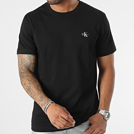 Calvin Klein - Tee Shirt Monogram 0199 Noir