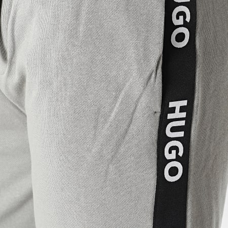 HUGO - Pantalón Corto Sporty Logo Stripe Jogging 50496996 Gris