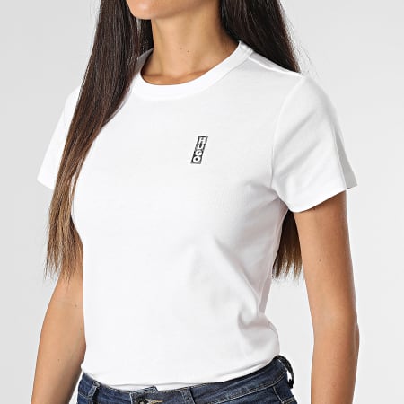 HUGO - Camiseta clásica de mujer 50495095 Blanco