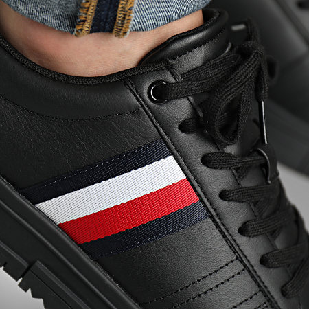 Tommy Hilfiger - Sneakers Supercup in pelle 4706 nero