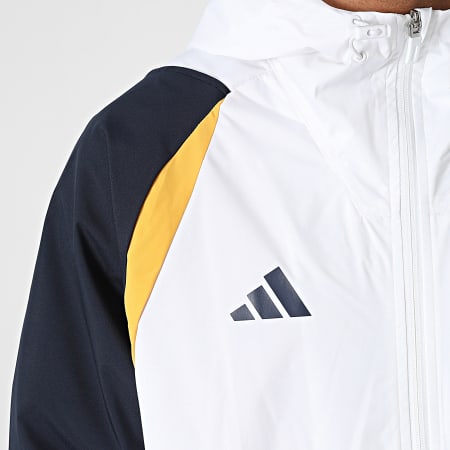 Adidas Sportswear - Coupe-Vent Capuche Manchester United IA7297 Blanc Bleu Marine