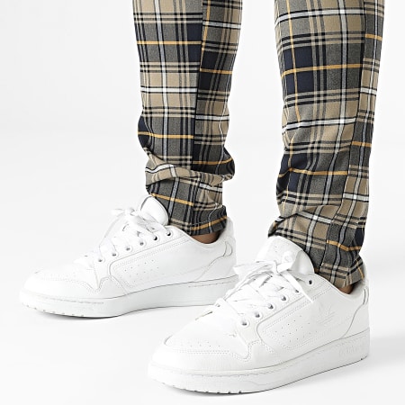 Classic Series - Pantaloni a quadri beige e neri