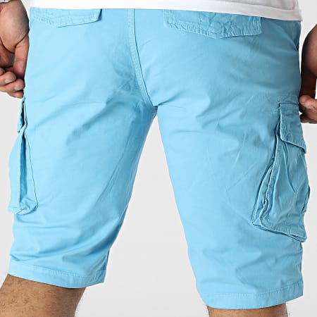 Frilivin - Pantalones cortos cargo azul claro
