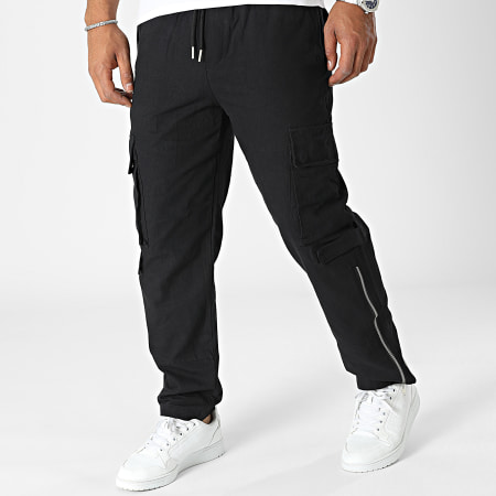 Frilivin - Pantalon Cargo Noir