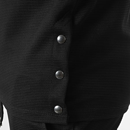 Frilivin - Conjunto de camiseta negra y pantalón corto de jogging